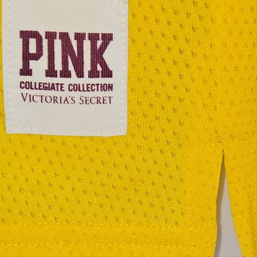 PINK VS SPORTS APPEARL Yellow White Sequin #01 Arizona State Dare Devils Jersey - Picture 9 of 16